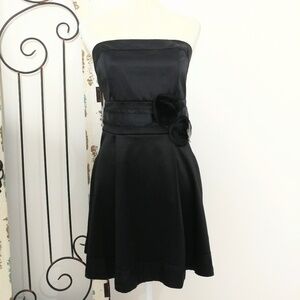 Black strapless formal dress size 11